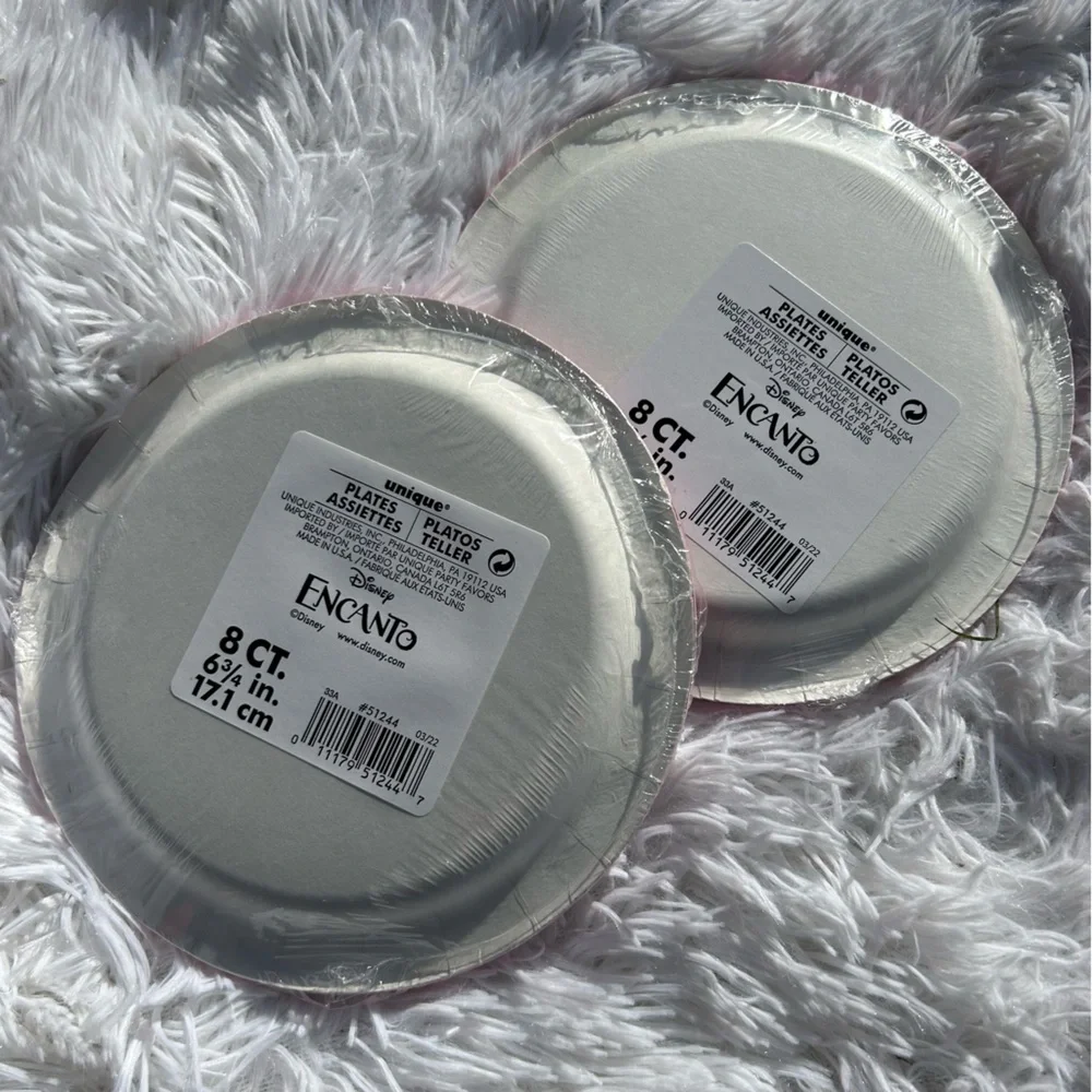 🩶5/$30 Disney’s Encanto Cake Snack Small Party Plates Set of Two 8 Pack NEW